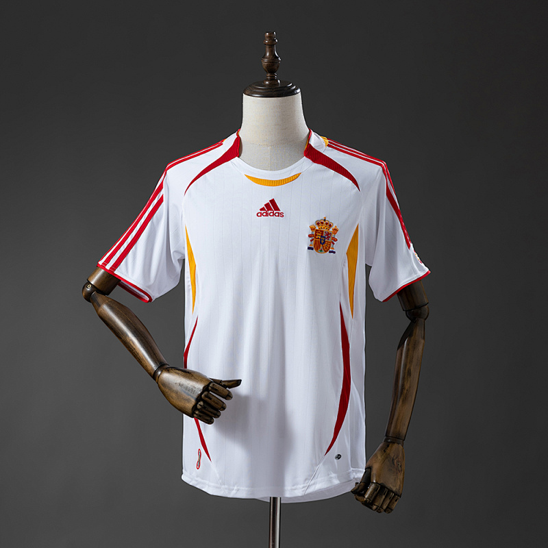 Camiseta retro de visitante de España 2006, tallas S-XXL